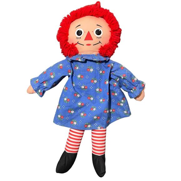 Vintage Playskool Raggedy Ann Cloth Doll 1989 Red Yarn Hair - AS IS - Picture 1 of 8
